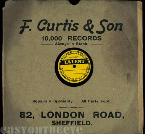 F Curtis & Son Sheffield record shop