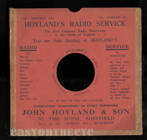 Hoyland & Son. John 70 The Moor Sheffield